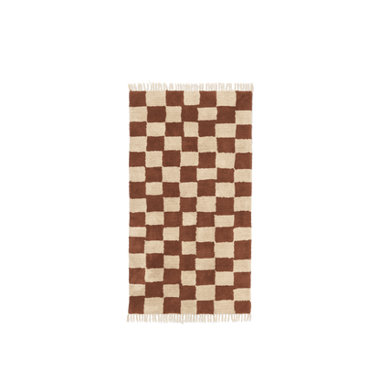 Tapis Lavable Mara - Ferm Living-Rouille-The Woods Gallery