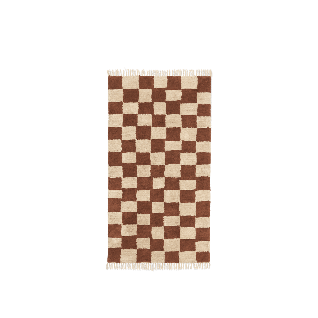 Tapis Lavable Mara - Ferm Living-Rouille-The Woods Gallery