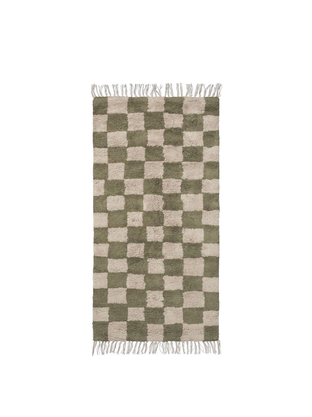 Tapis Lavable Mara - Ferm Living-Vert-The Woods Gallery