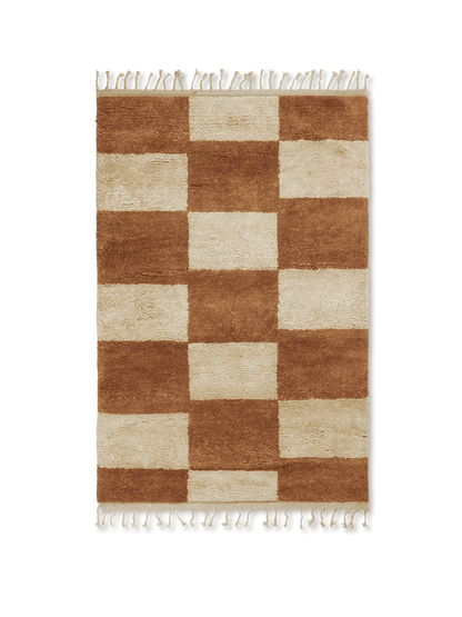 Tapis Mara - Ferm Living-Large-Dark Brick-The Woods Gallery