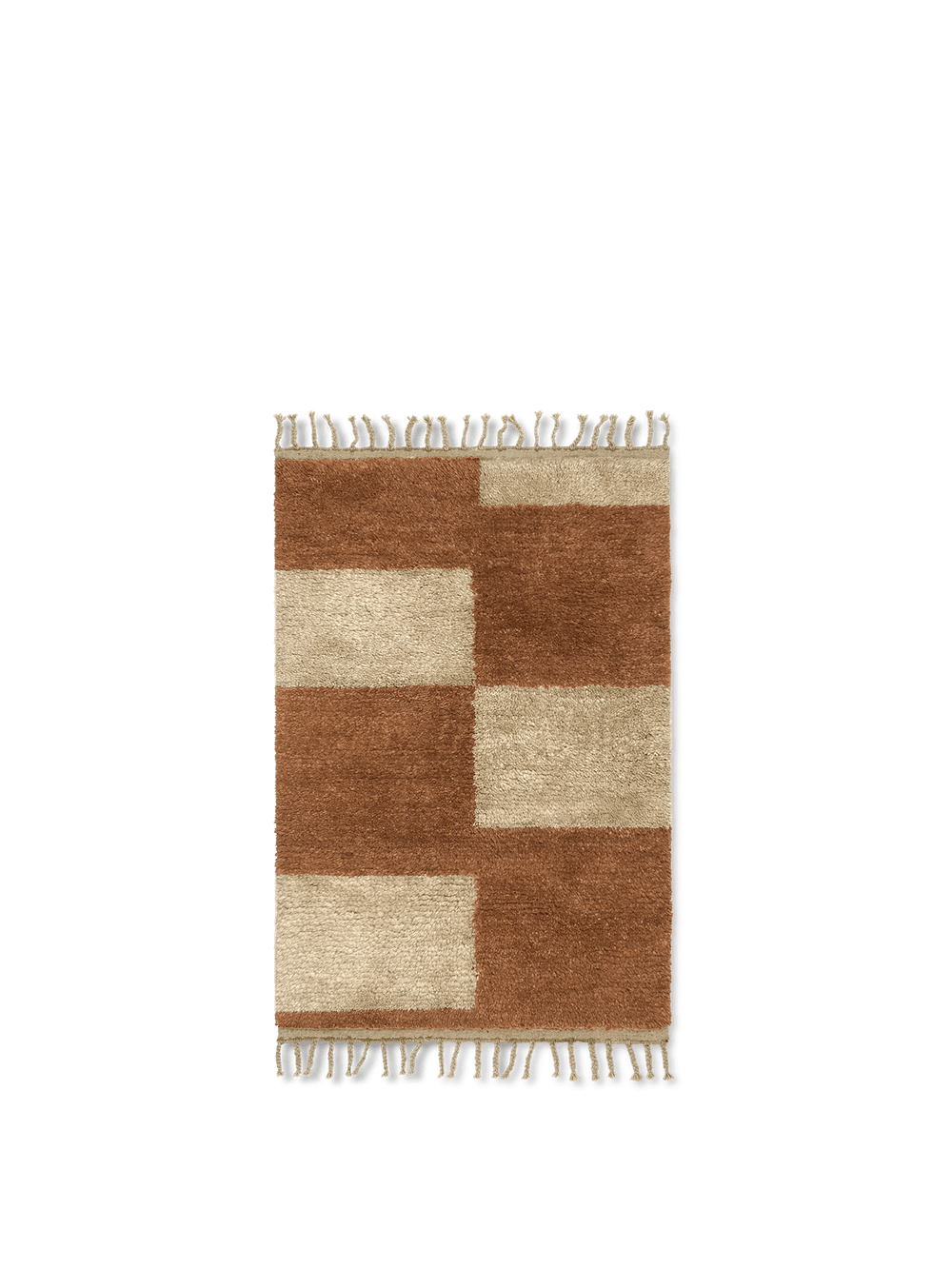 Tapis Mara - Ferm Living-Small-Dark Brick-The Woods Gallery