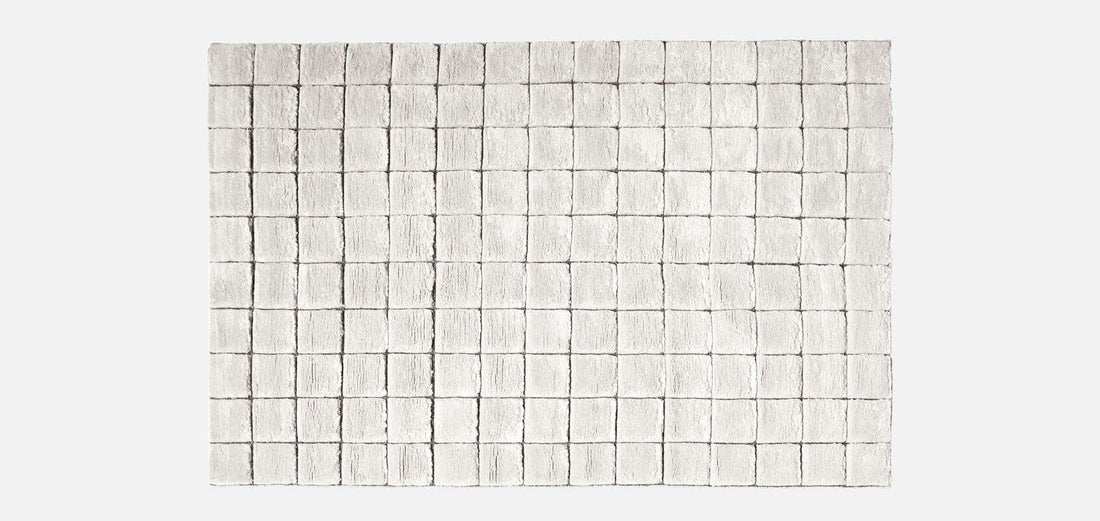 Tapis rectangulaire Sahara Grid 200x300cm - Cassina-Gris-The Woods Gallery