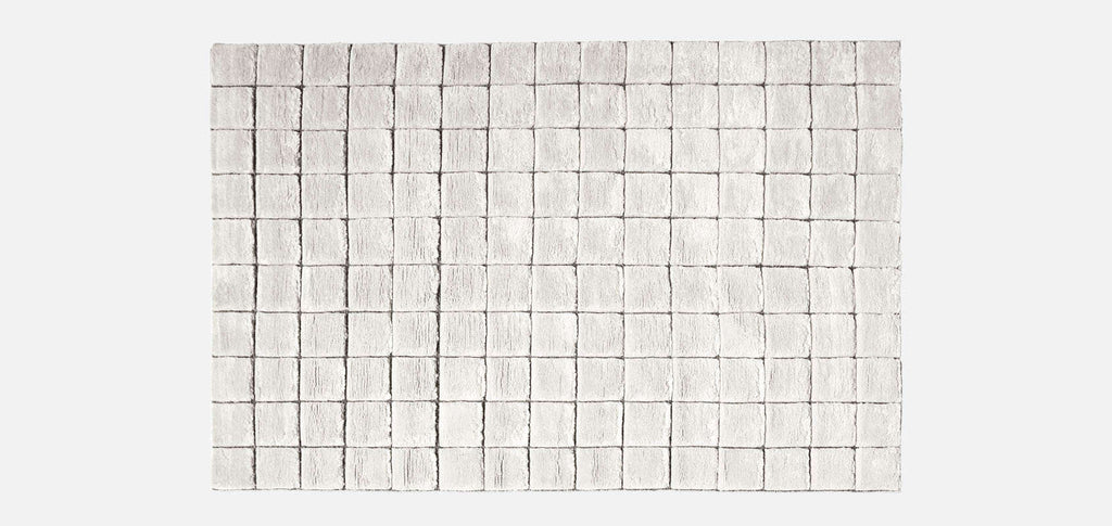 Tapis rectangulaire Sahara Grid 200x300cm - Cassina-Gris clair-The Woods Gallery