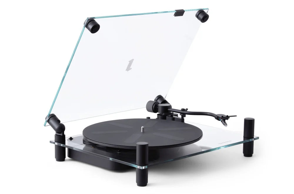 Transparent Turntable TT - Transparent Speaker-Blanc-The Woods Gallery