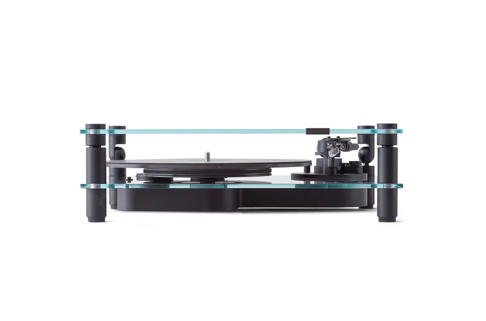 Transparent Turntable TT - Transparent Speaker-Blanc-The Woods Gallery