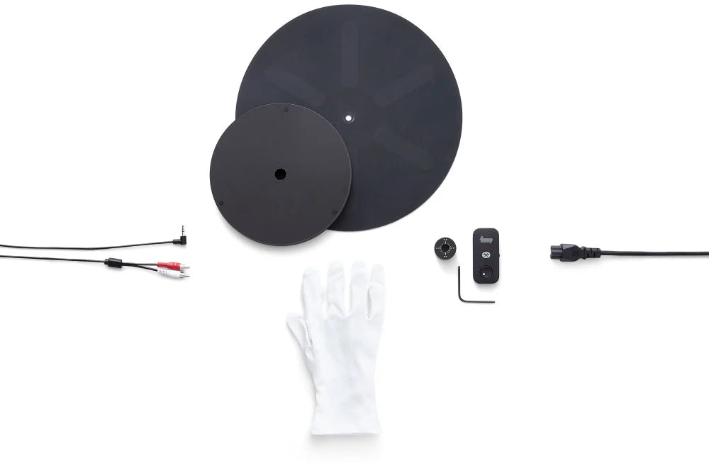 Transparent Turntable TT - Transparent Speaker-Blanc-The Woods Gallery