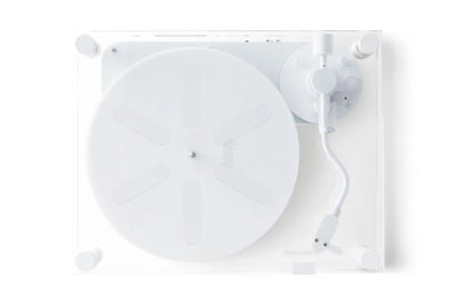 Transparent Turntable TT - Transparent Speaker-Blanc-The Woods Gallery