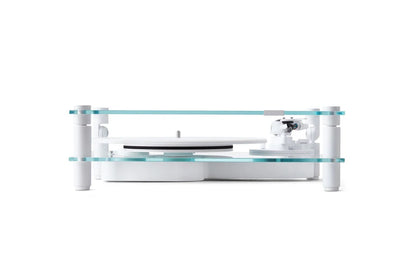 Transparent Turntable TT - Transparent Speaker-Blanc-The Woods Gallery