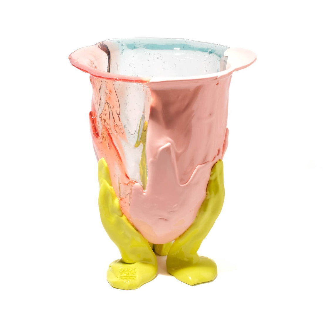 Vase Amazonia - Aqua, Ruby clair, Saumon, Fluoro Yellow de Gaetano Pesce - Fish Design-S-The Woods Gallery