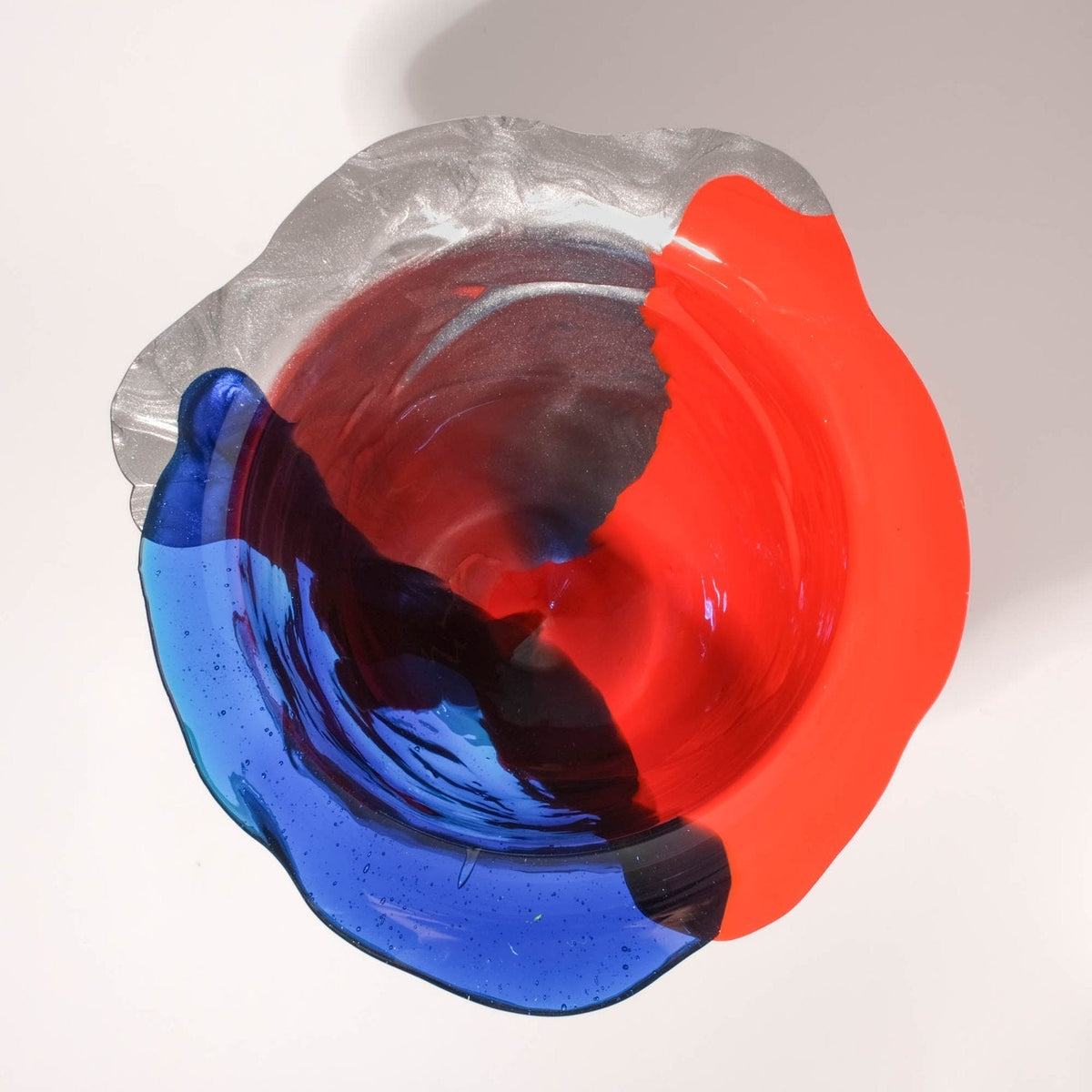 Vase Amazonia Blue, Orange, Silver, Turquoise par Gaetano Pesce - Fish Design-S-The Woods Gallery