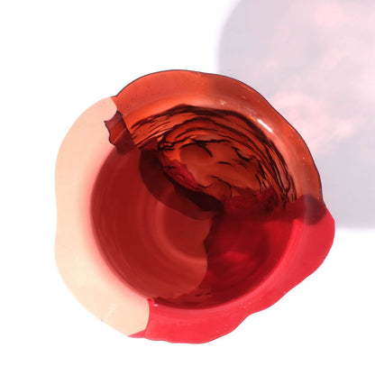 Vase Amazonia Clear Dark Ruby, Matt Salmon, Matt Red, Clear Orange par Gaetano Pesce- Fish Design-S-The Woods Gallery