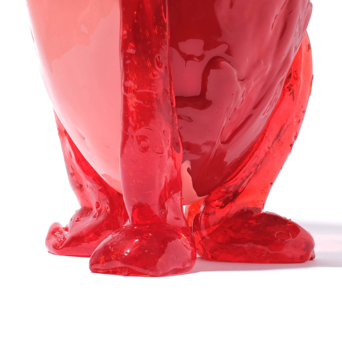 Vase Amazonia Clear Dark Ruby, Matt Salmon, Matt Red, Clear Orange par Gaetano Pesce- Fish Design-S-The Woods Gallery