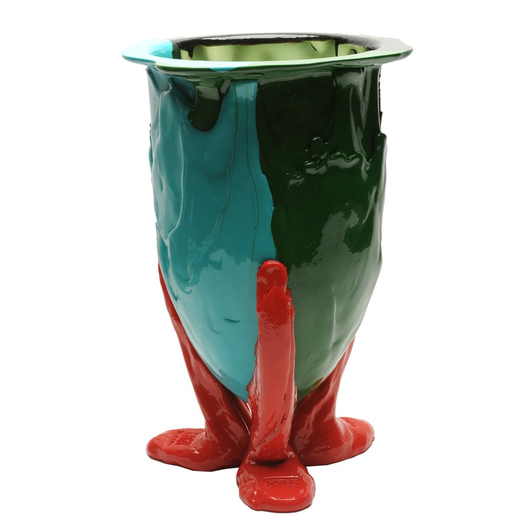 Vase Amazonia Green, Turquoise, Coral Red par Gaetano Pesce - Fish Design-S-The Woods Gallery