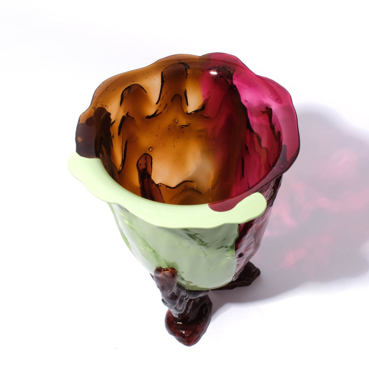 Vase Amazonia - Mint, Brown, Fuchsia, Pink par Gaetano Pesce - Fish Design-S-The Woods Gallery