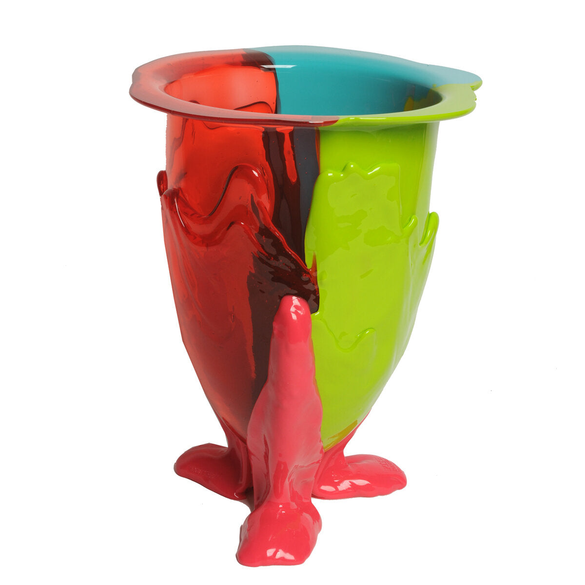 Vase Amazonia Orange, Lime, Turquoise, Fuchsia par Gaetano Pesce - Fish Design-S-The Woods Gallery