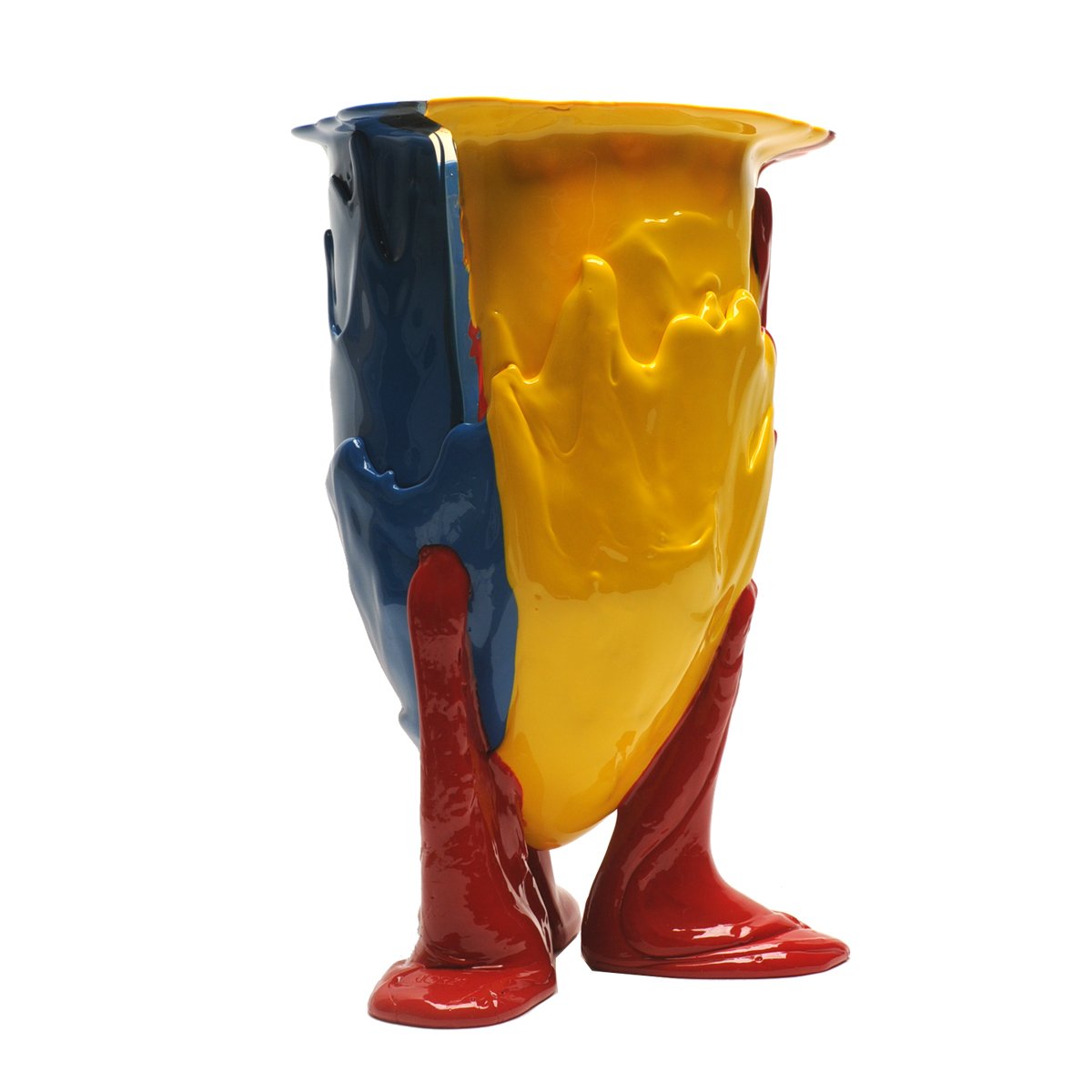 Vase Amazonia Red, Cobalt Blue, Yellow par Gaetano Pesce- Fish Design-S-The Woods Gallery