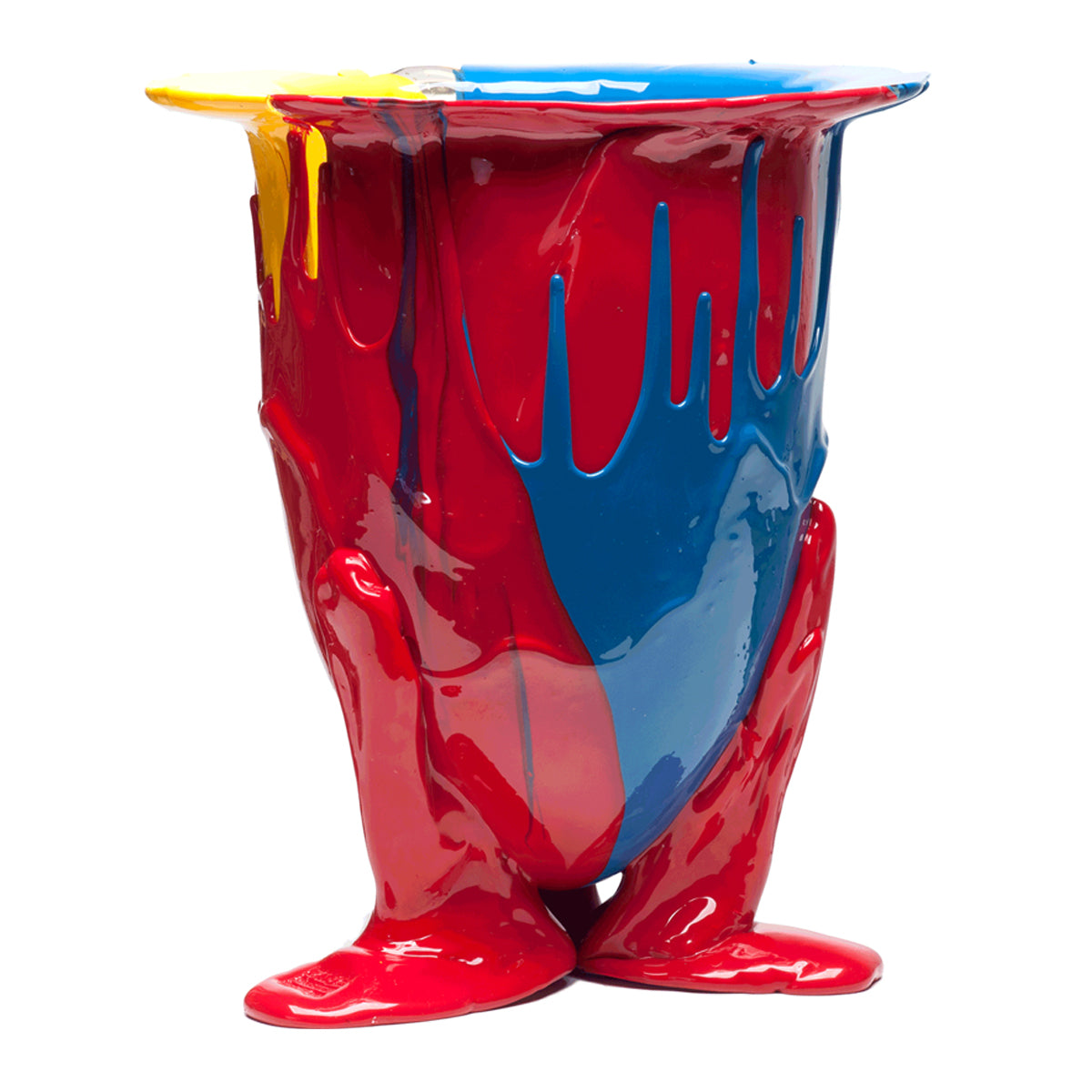 Vase Amazonia Red, Cobalt Blue, Yellow par Gaetano Pesce- Fish Design-S-The Woods Gallery