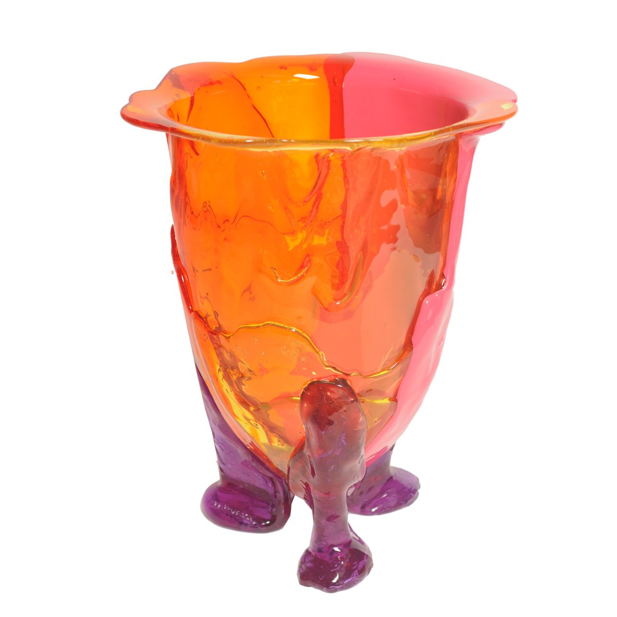 Vase Amazonia Yellow, Orange, Fuchsia, Lilac par Gaetano Pesce - Fish Design-S-The Woods Gallery