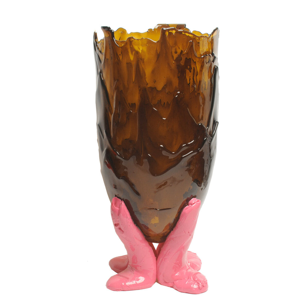 Vase Clear - Clear Brown, Fuchsia par Gaetano Pesce - Fish Design-S-The Woods Gallery