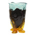 Vase Clear Extra Colour - Clear Aqua, Matt Aubergine And Clear Yellow par Gaetano Pesce - Fish Design-S-The Woods Gallery