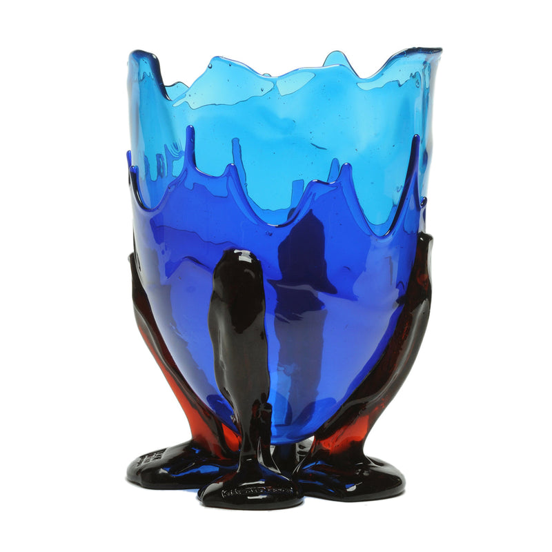 Vase Clear Extra Colour - Clear Blue, Blue, Dark Ruby par Gaetano Pesce - Fish Design-S-The Woods Gallery