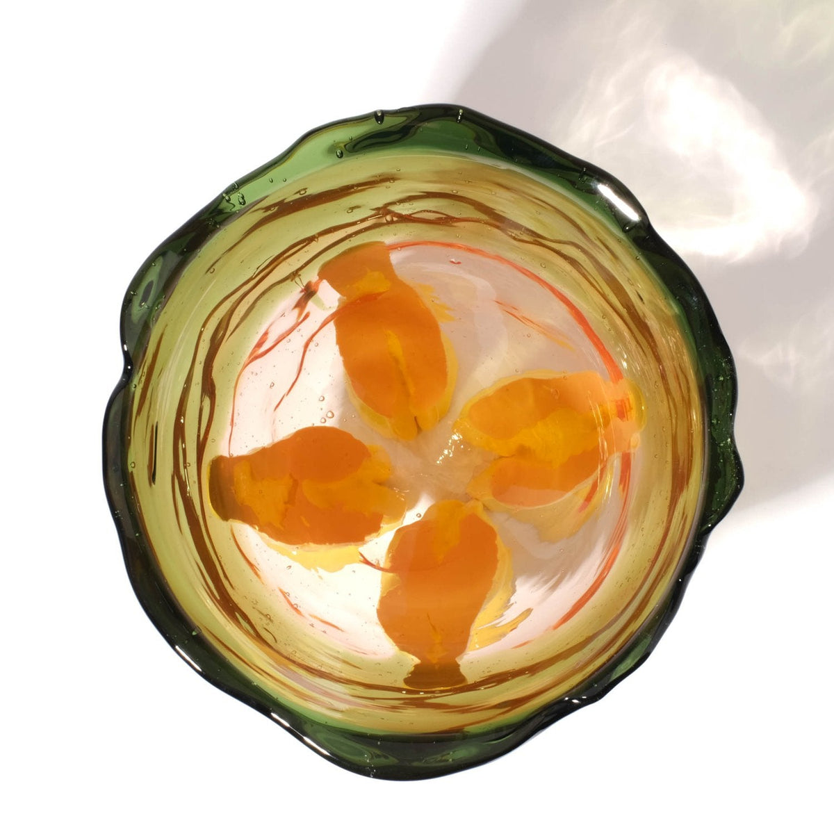 Vase Clear Extra Colour - Clear Bottle Green, Clear Light Ruby, Matt Pastel Yellow par Gaetano Pesce - Fish Design-S-The Woods Gallery