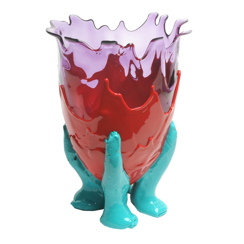 Vase Clear Extra Colour - Clear Lilac, Matt Red, Turquoise par Gaetano Pesce - Fish Design-S-The Woods Gallery