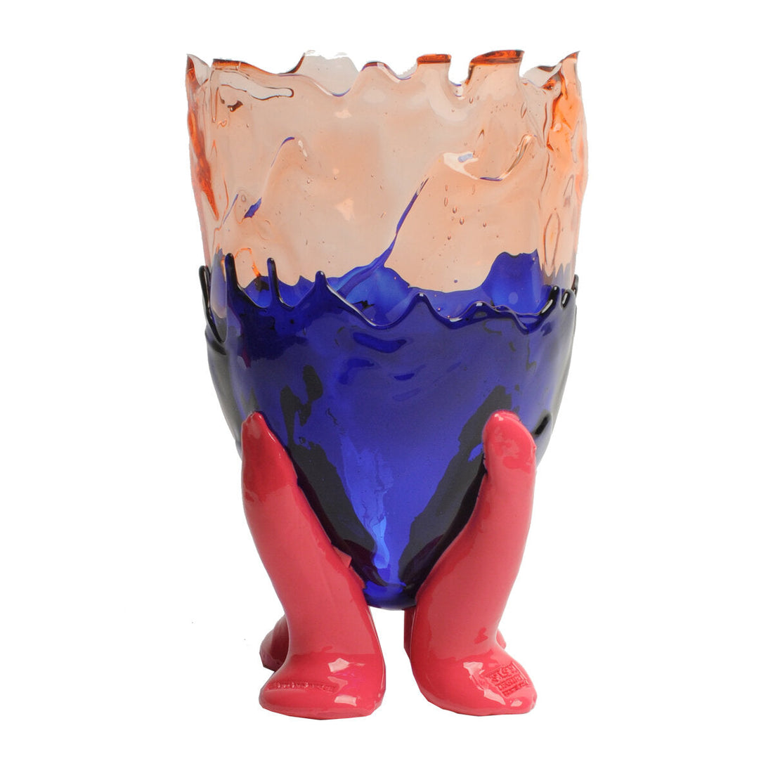 Vase Clear Extra Colour - Clear Pink, Blue, Matt Fuchsia par Gaetano Pesce - Fish Design-S-The Woods Gallery