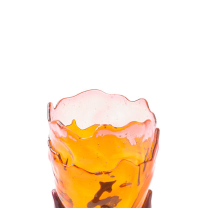Vase Clear Extra Colour - Clear Pink, Clear Orange And Matt Cherry par Gaetano Pesce - Fish Design-S-The Woods Gallery