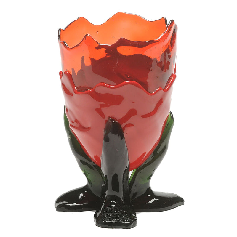 Vase Clear Extra Colour - Dark Ruby, Matt Red, Bottle Green par Gaetano Pesce - Fish Design-S-The Woods Gallery