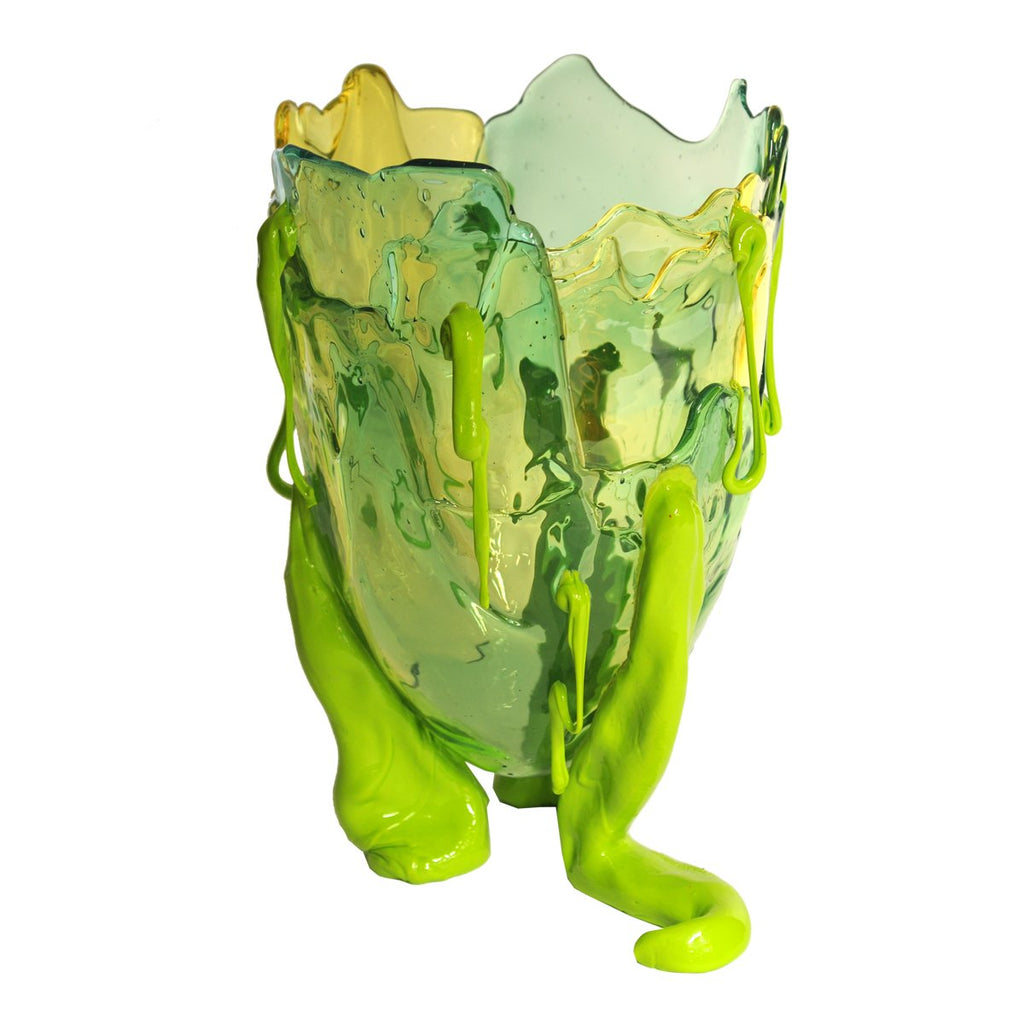 Vase Clear Special - Extra Colour - Clear Aqua, Clear Yellow And Matt Lime par Gaetano Pesce - Fish Design-S-The Woods Gallery