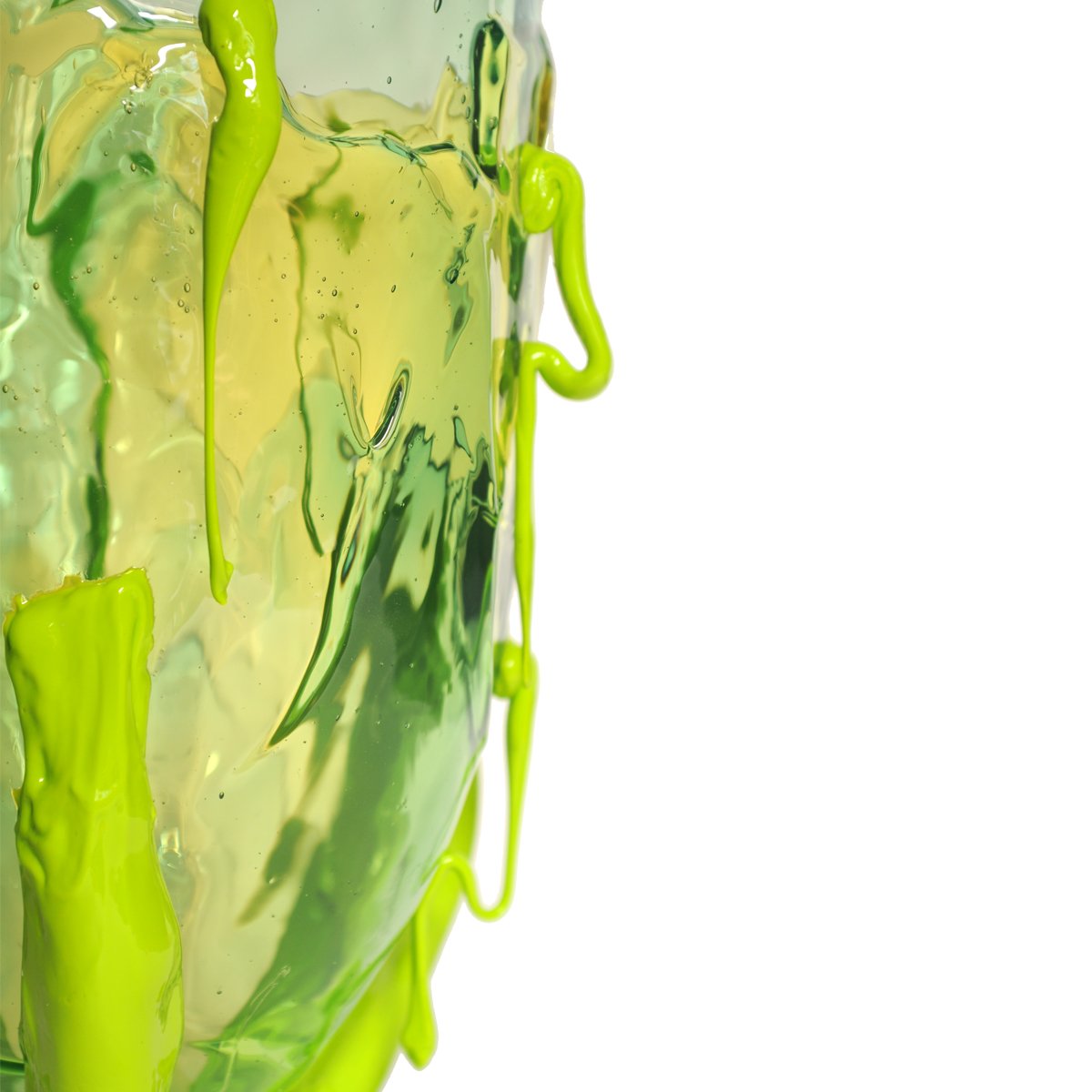 Vase Clear Special - Extra Colour - Clear Aqua, Clear Yellow And Matt Lime par Gaetano Pesce - Fish Design-S-The Woods Gallery
