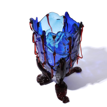 Vase Clear Special - Extra Colour - Clear Blue, Blue, Dark Ruby par Gaetano Pesce - Fish Design-S-The Woods Gallery