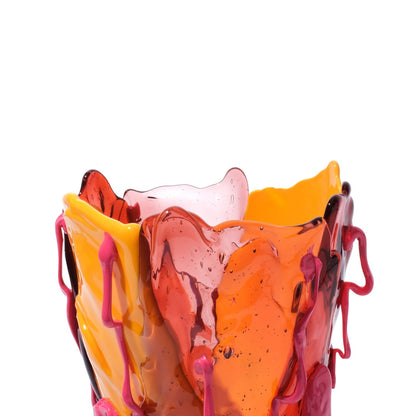Vase Clear Special - Extra Colour - Matt Warm Yellow, Dark Ruby, Clear Pink, Matt Fuchsia par Gaetano Pesce - Fish Design-S-The Woods Gallery