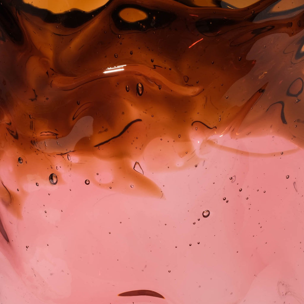 Vase Flower - Clear Brown, Clear Antique Pink And Matt Pastel Yellow par Gaetano Pesce - Fish Design-L-The Woods Gallery