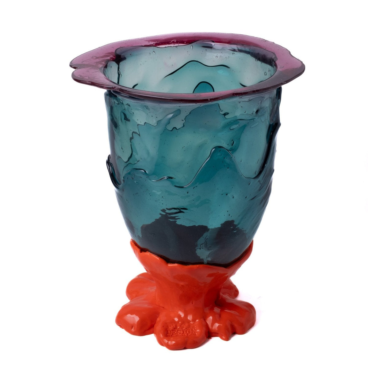 Vase Flower - Clear Light Fuchsia, Clear Emerald And Matt Orange par Gaetano Pesce - Fish Design-L-The Woods Gallery