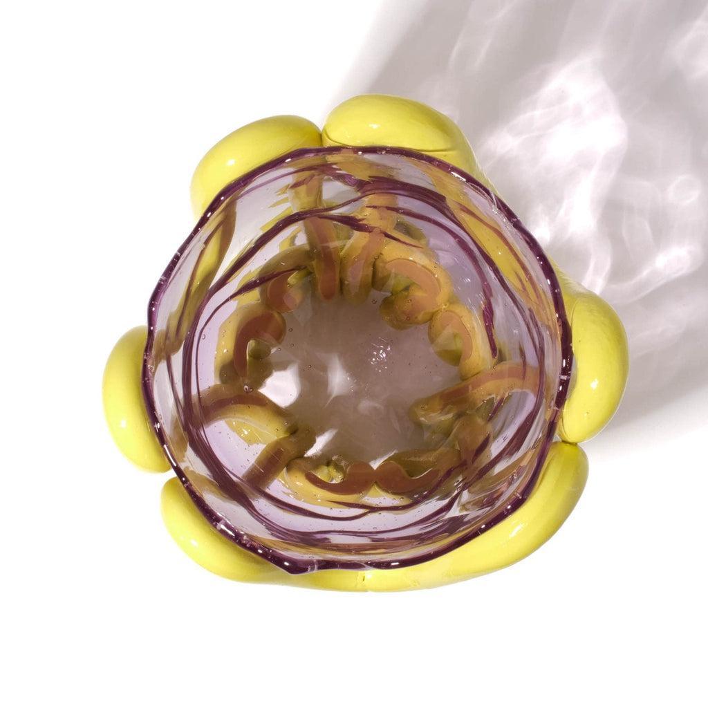 Vase Indian Summer - Clear Lilac And Matt Fluo Yellow par Gaetano Pesce - Fish Design-S-The Woods Gallery