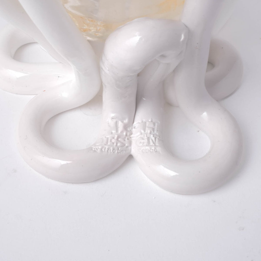 Vase Indian Summer - Clear, Matt White par Gaetano Pesce - Fish Design-S-The Woods Gallery