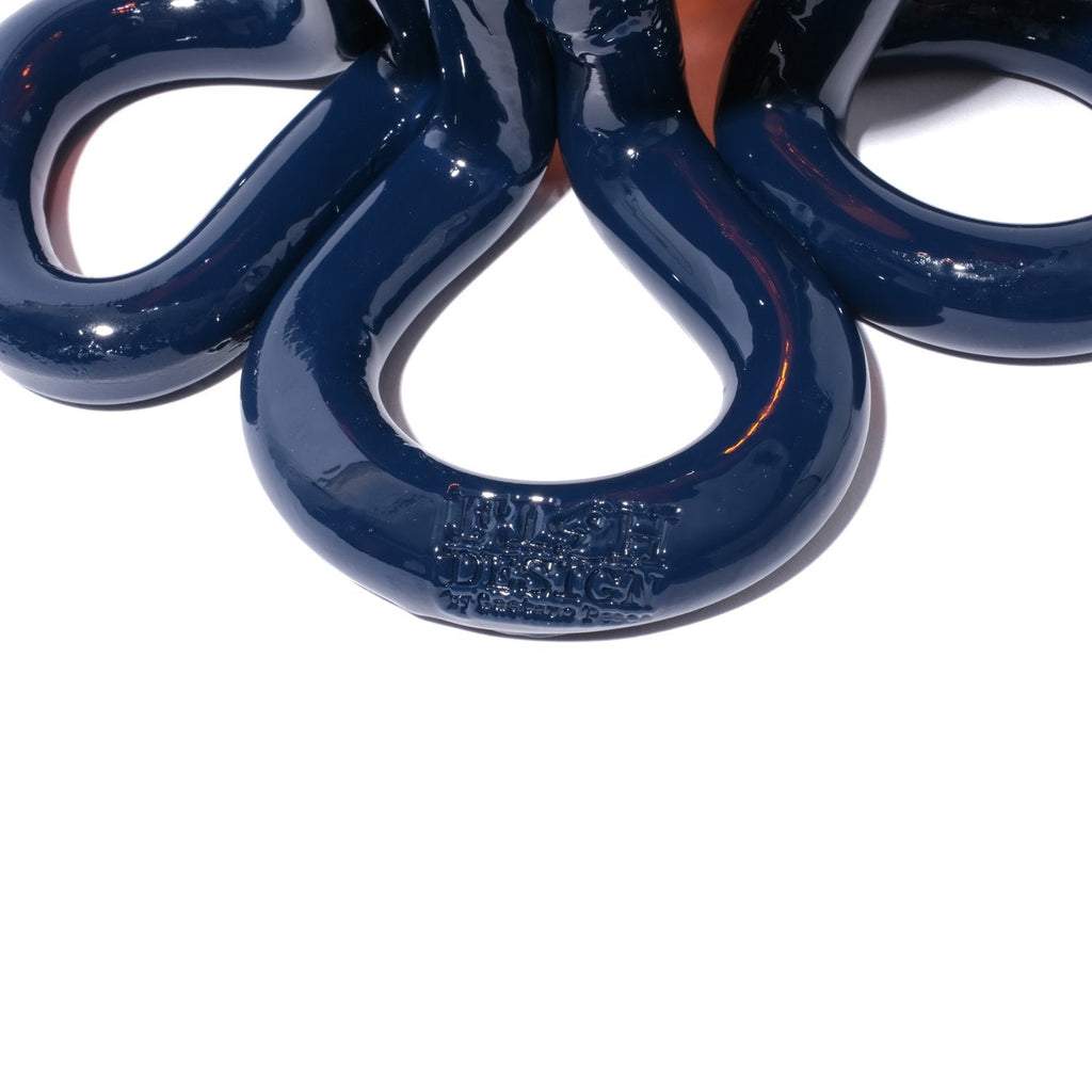 Vase Indian Summer - Clear Orange, Matt Blue par Gaetano Pesce - Fish Design-S-The Woods Gallery