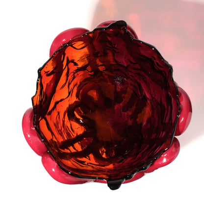 Vase Indian Summer Extra Colour - Clear Fuchsia, Orange, Matt Bordeaux par Gaetano Pesce - Fish Design-S-The Woods Gallery