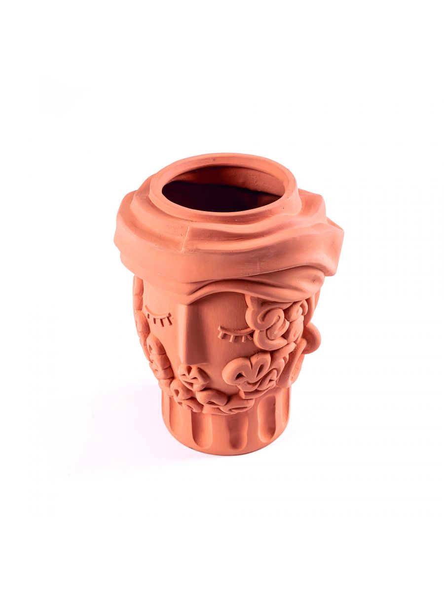 Vase Man en terre cuite Magna Graecia de Antonio Aricò - Seletti-The Woods Gallery