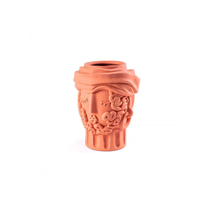 Vase Man en terre cuite Magna Graecia de Antonio Aricò - Seletti-The Woods Gallery