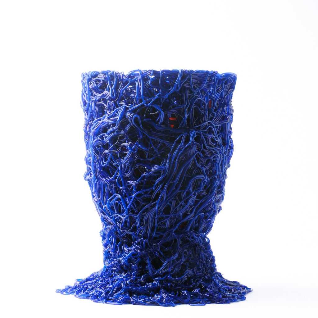 Vase Moss - Clear Blue, Matt Blue And Matt Fuchsia par Gaetano Pesce - Fish Design-L-The Woods Gallery