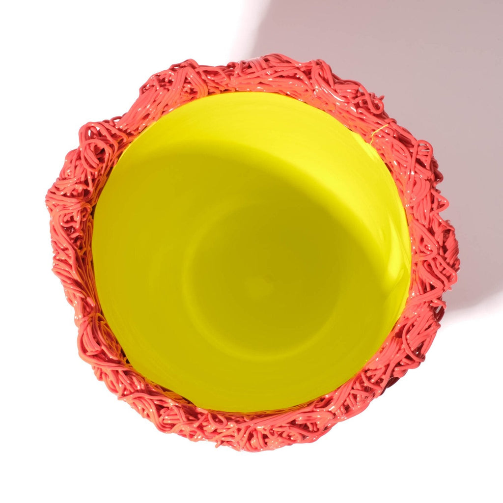 Vase Moss - Matt Sorbet And Fluo Yellow par Gaetano Pesce - Fish Design-L-The Woods Gallery