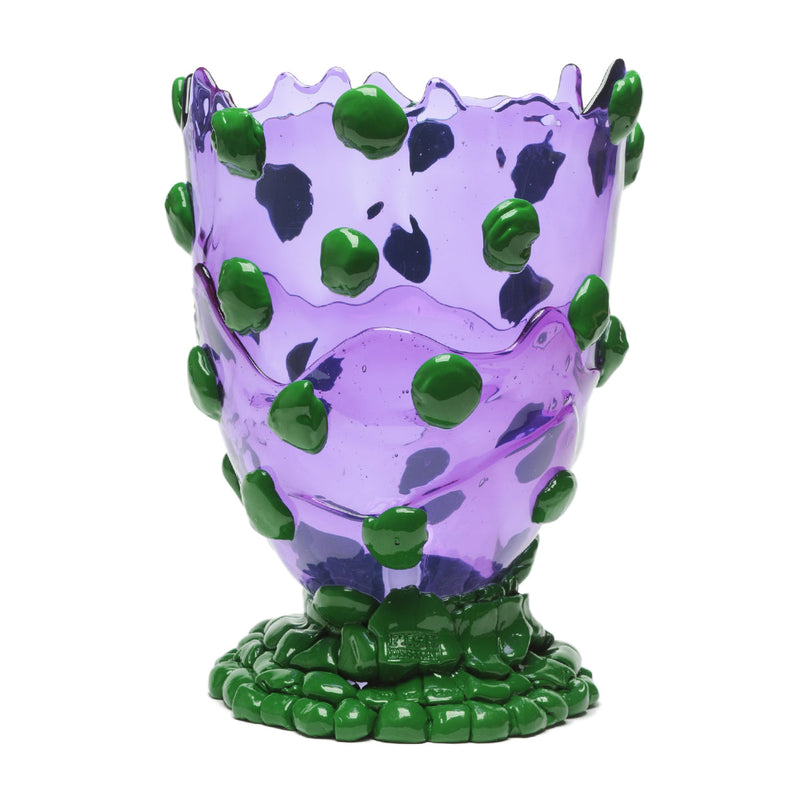 Vase Nugget - Clear Purple, Matt Green par Gaetano Pesce - Fish Design-S-The Woods Gallery