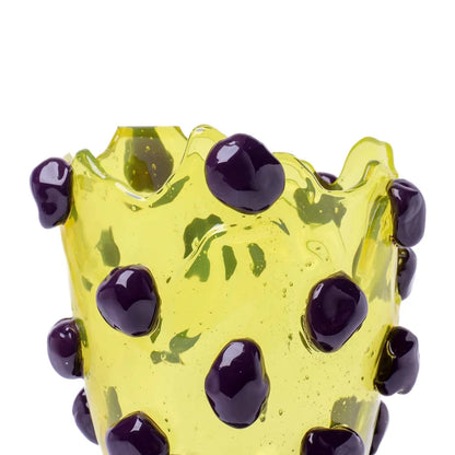 Vase Nugget - Clear Yellow, Aubergine par Gaetano Pesce - Fish Design-S-The Woods Gallery