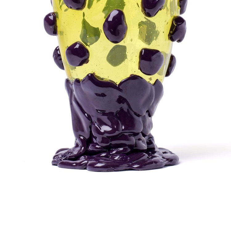 Vase Nugget - Clear Yellow, Aubergine par Gaetano Pesce - Fish Design-S-The Woods Gallery