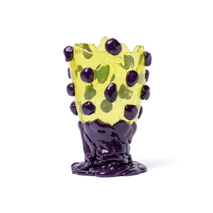 Vase Nugget - Clear Yellow, Aubergine par Gaetano Pesce - Fish Design-S-The Woods Gallery