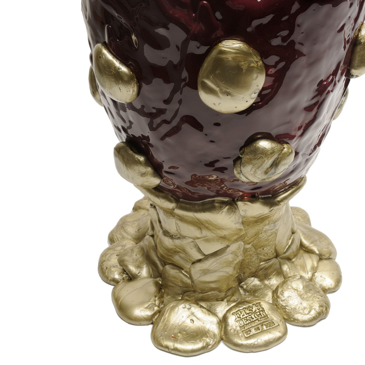 Vase Nugget Extra Colour - Clear Pink, Matt Cherry, Bronze par Gaetano Pesce - Fish Design-S-The Woods Gallery