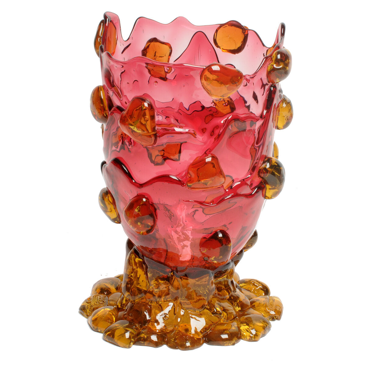 Vase Nugget - Fuchsia, Amber par Gaetano Pesce - Fish Design-S-The Woods Gallery